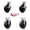 Service Caster 8 Inch Kingpinless Glass Filled Nylon Wheel Caster Brakes 2 Rigid SCC, 2PK SCC-KP30S820-GFNR-SLB-2-R-2 - alternate 6